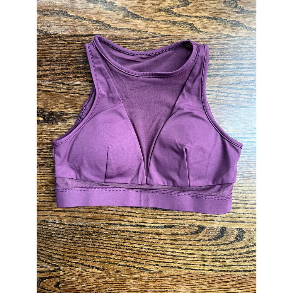 Lunalae women’s sports bra crop top Sz. 2 purple